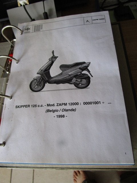 6 manuels pièces / d'atelier pour scooters Vespa (Piaggio), Motos, Enlèvement ou Envoi, Autres marques