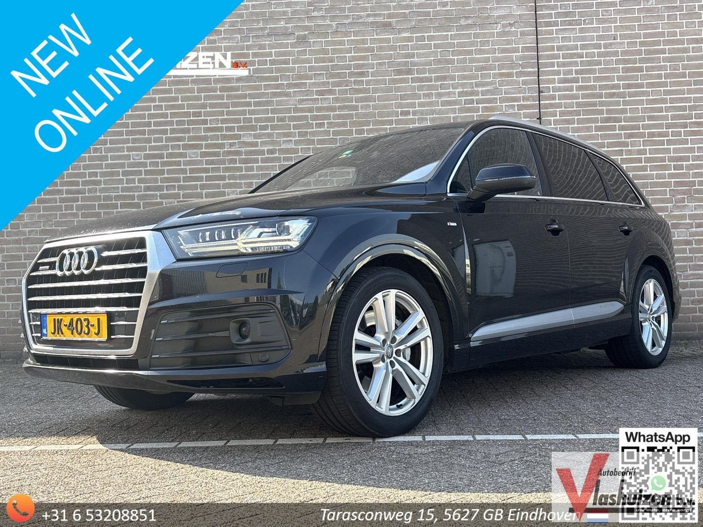 Audi Q7 3.0 TDI quattro Pro Line + 7p | Leder | Pano | Bose, Auto's, Audi, Automaat, Zwart, Zwart, Bedrijf