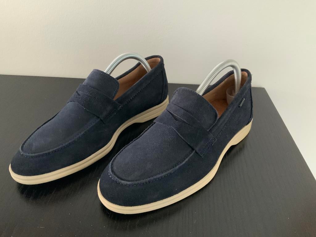 Mocassins/mocassins en daim Scapa - bleu foncé - taille 41, Vêtements | Hommes, Chaussures, Enlèvement ou Envoi, Comme neuf, Flâneurs