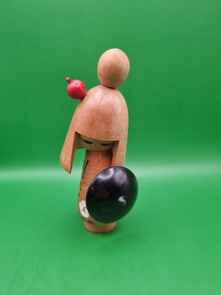Kokeshi vintage de Hajime Miyashita, Antiquités & Art, 16 cm, Enlèvement ou Envoi, Japon, Bois