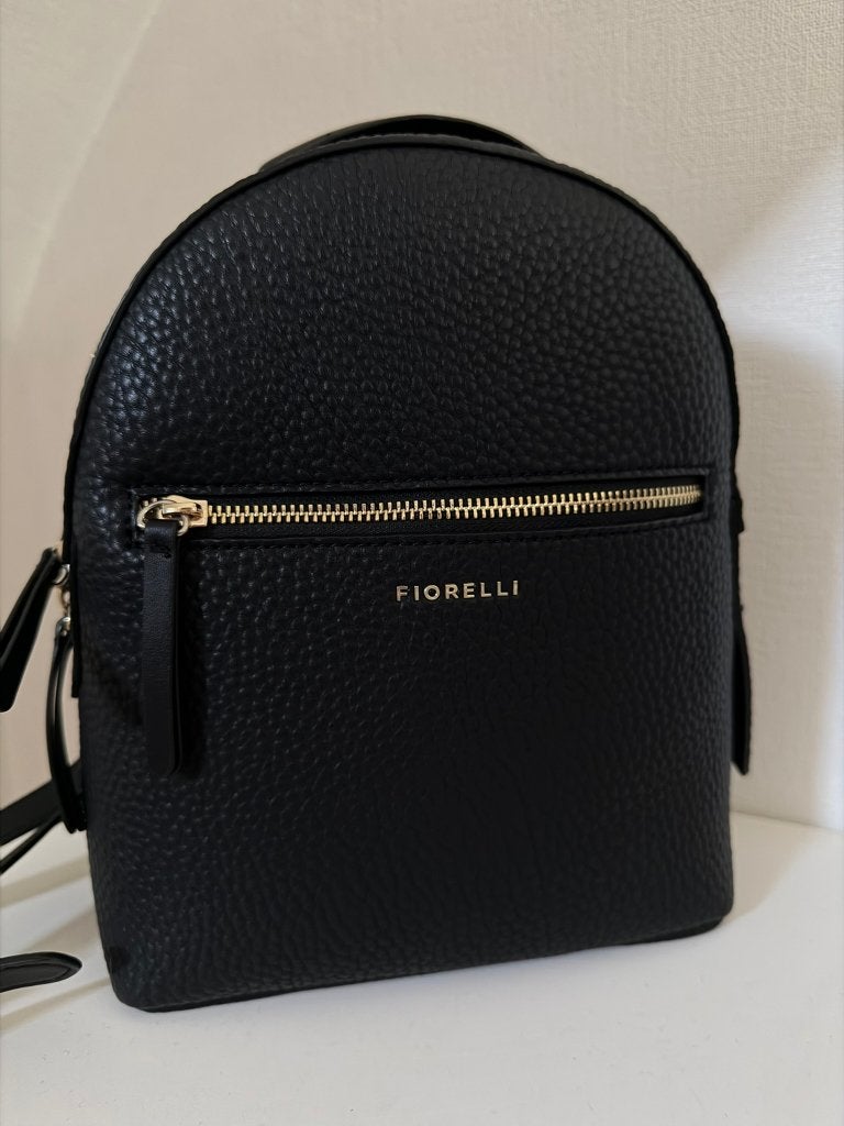 Fiorelli - zwarte rugzak in imitatieleer, Handtassen en Accessoires, Tassen | Damestassen, Verzenden, Nieuw, Zwart, Overige typen