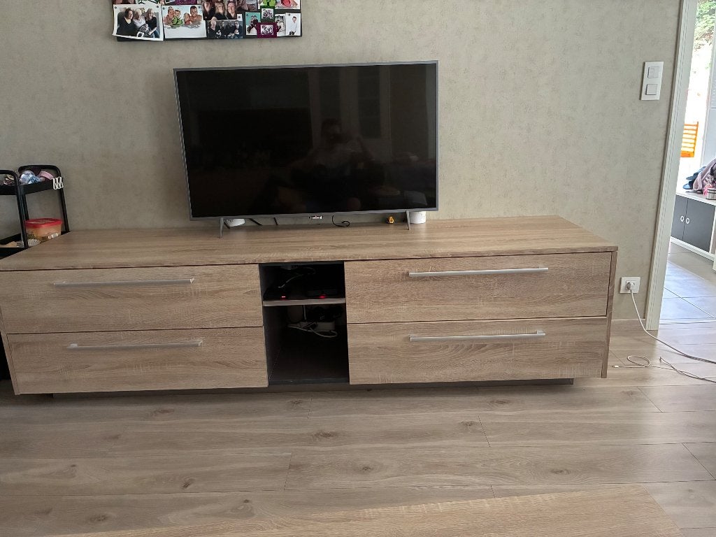Meuble Tv, Huis en Inrichting, Kasten |Televisiemeubels, Zo goed als nieuw, Minder dan 100 cm, 200 cm of meer, 50 tot 75 cm, Eikenhout