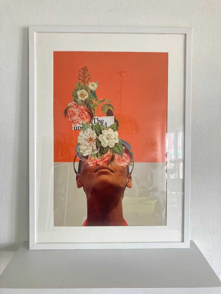 Set van 2 ingelijste posters – met passe-partout, Ophalen, Rechthoekig Staand, Met lijst, Zo goed als nieuw