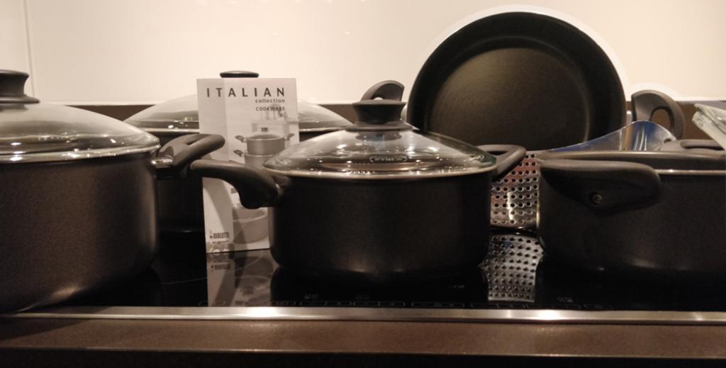 Bialetti volledige set kookpotten., Ophalen of Verzenden, Zo goed als nieuw