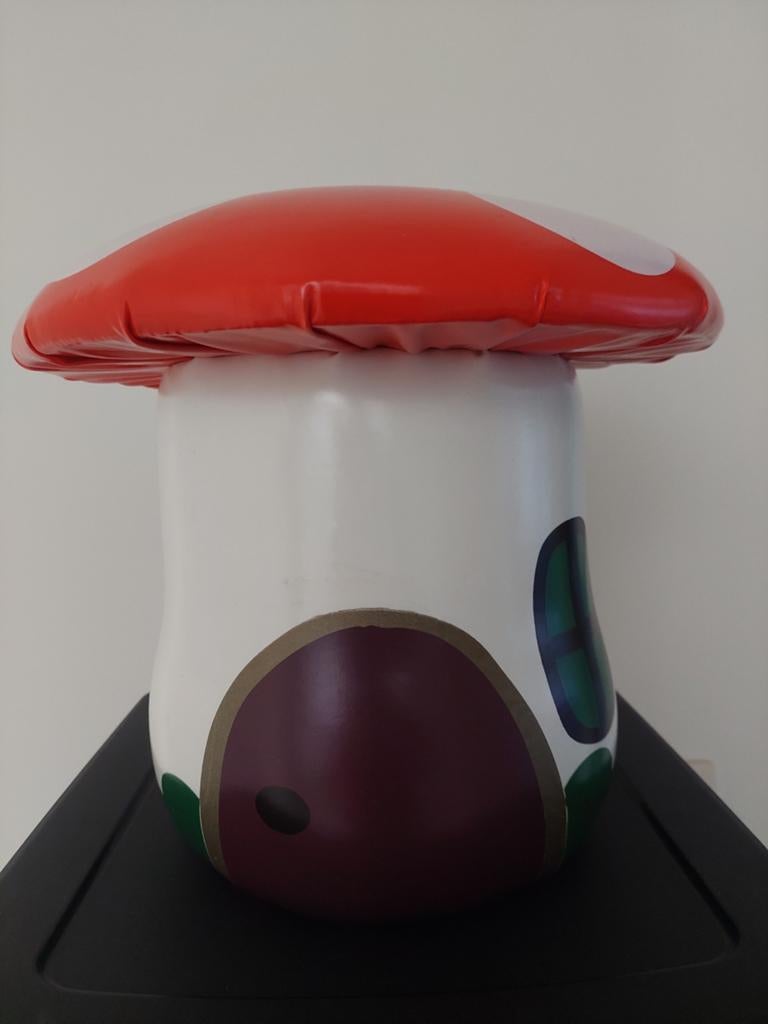 Stooliez paddestoel poef, Ophalen