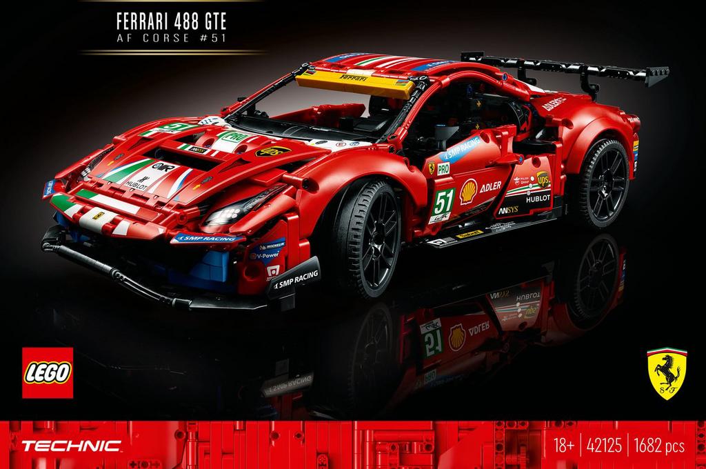 Lego Ferrari 488 GTE, Ophalen of Verzenden, Nieuw, Complete set, Lego