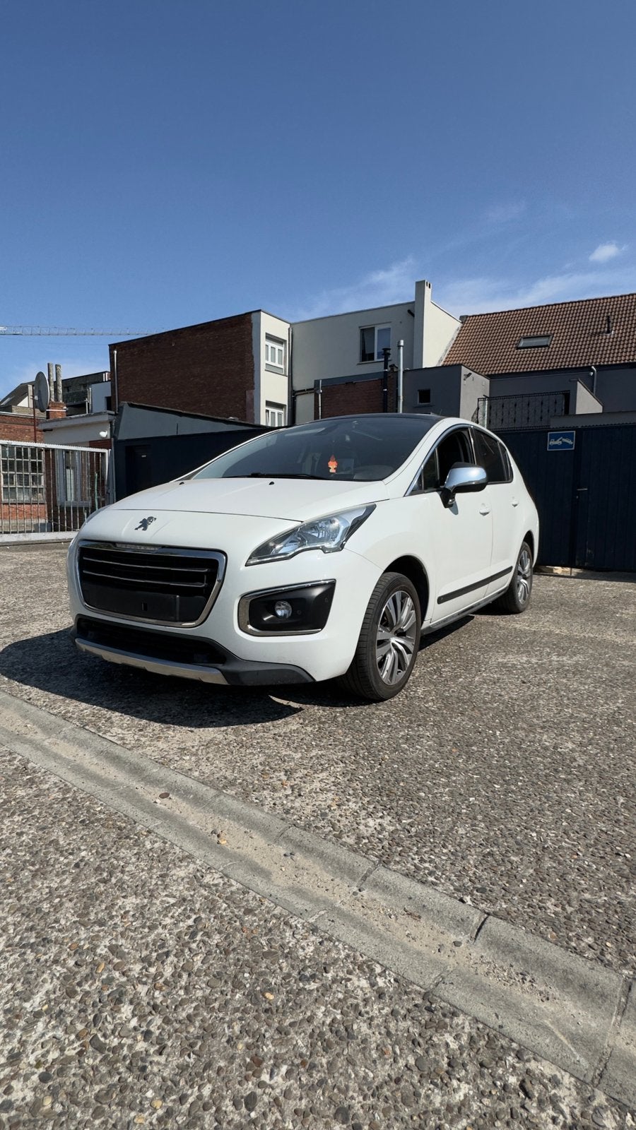 Peugeot 3008 2016 benzine, Auto's, Zwart, Wit, Handgeschakeld, Particulier