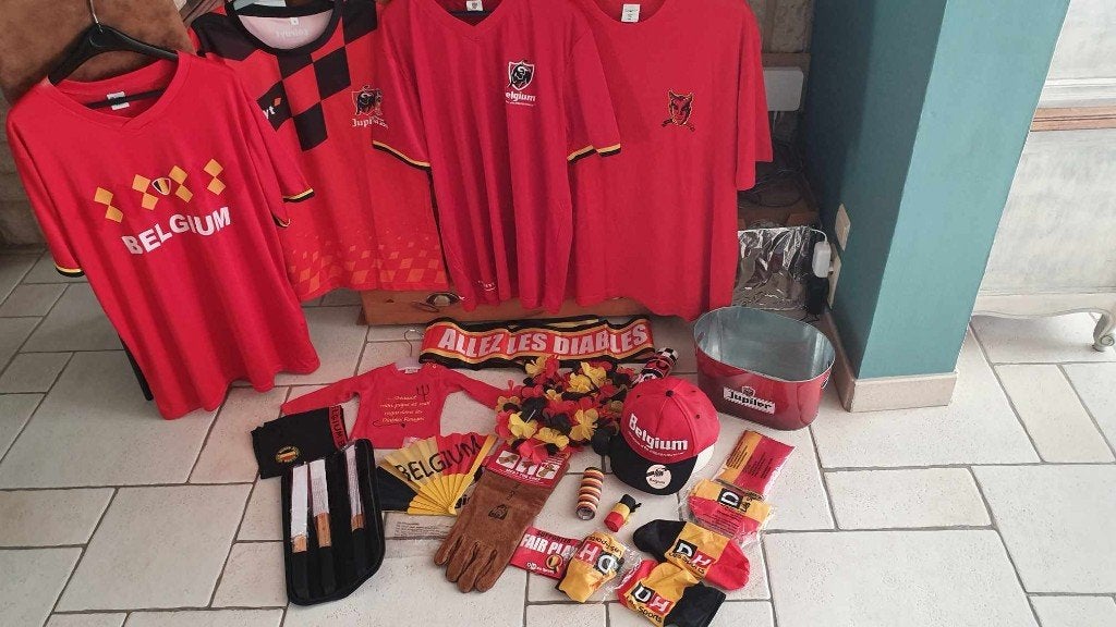 LOT SUPPORTER FOOT, Enlèvement, Comme neuf, Set
