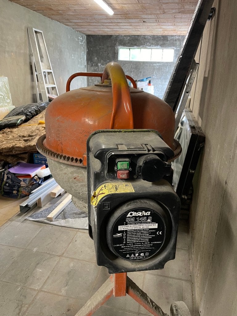 Malaxeur à béton Lescha SM 145 S 140L — 500W, Enlèvement, Comme neuf