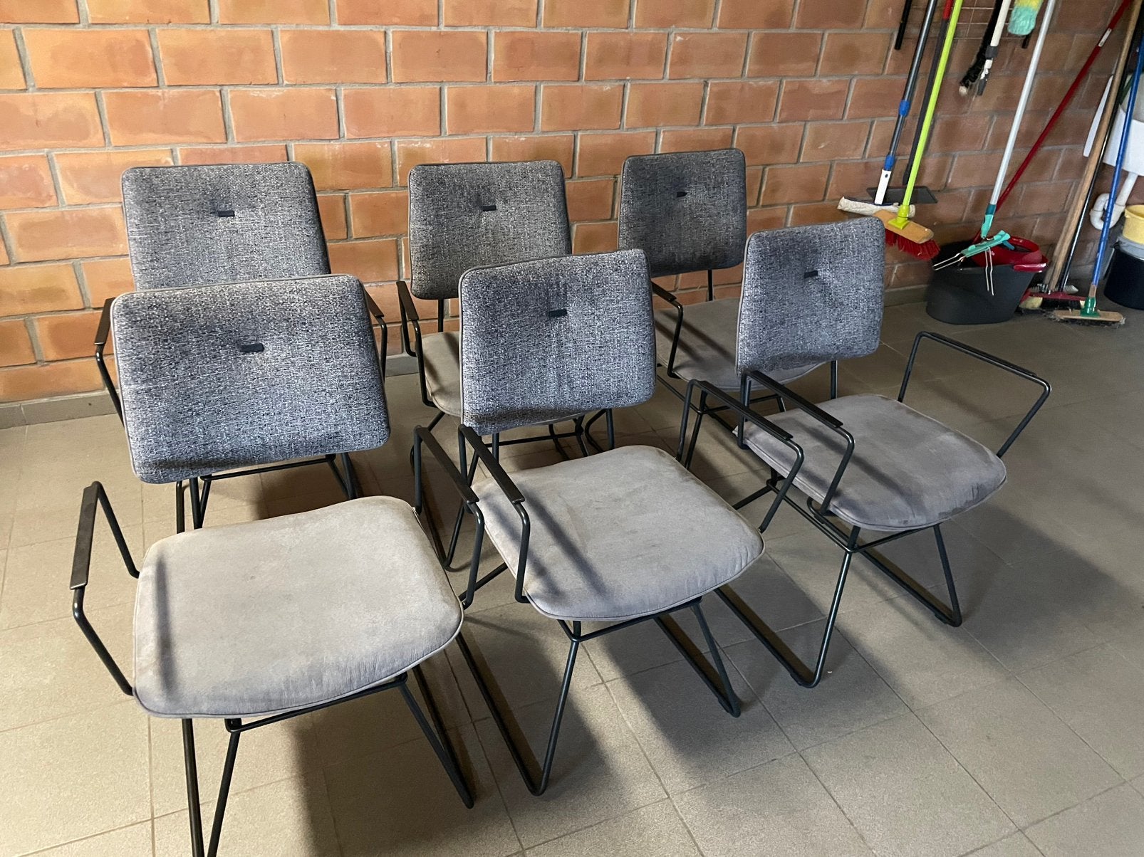 Stoelen Xooon, Huis en Inrichting, Stoelen, Ophalen, Zo goed als nieuw, Metaal, Vijf, Zes of meer stoelen