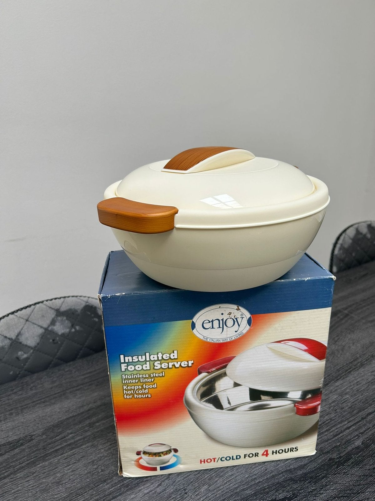 Gloednieuwe Enjoy Thermoschaal / Warmhoudschaal  Warm/Koud, Electroménager, Appareils à gourmet, Enlèvement, Neuf