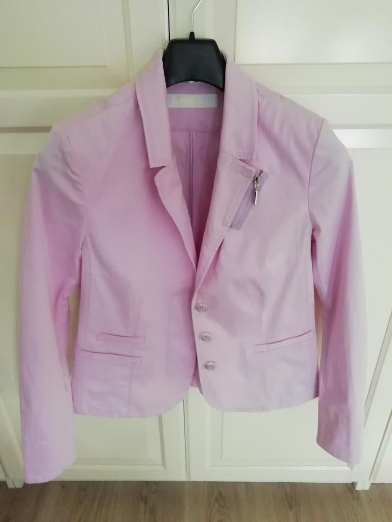 Prachtige modieuze dames blazer, van het dure merk Airfield, Kleding | Dames, Maat 38/40 (M), Paars, Nieuw, Ophalen of Verzenden