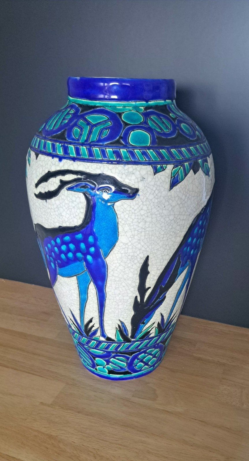 Vase Catteau en céramique, Antiquités & Art, Enlèvement ou Envoi