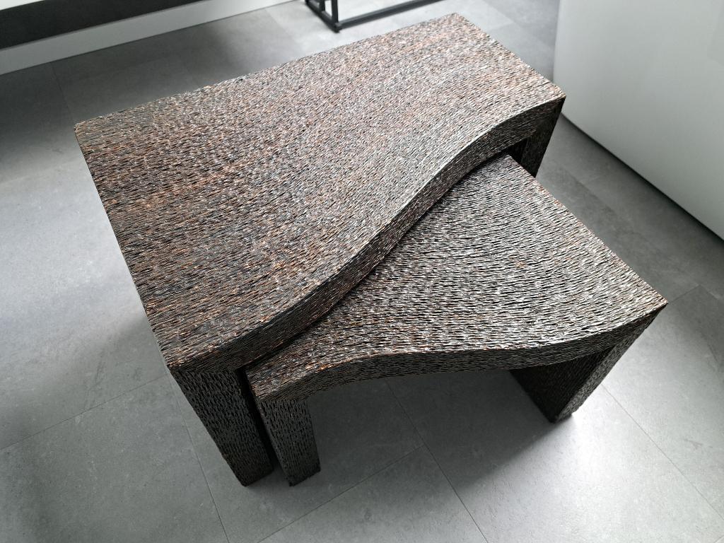 Bijzettafels Ligne Roset, Maison & Meubles, Tables | Tables d'appoint, 55 à 75 cm, Enlèvement, Utilisé, Rectangulaire
