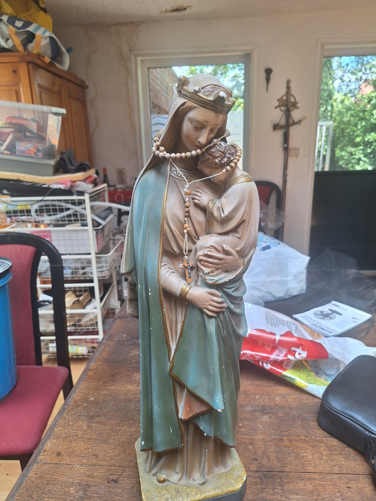 Mariabeeld 60 cm hoog, Ophalen