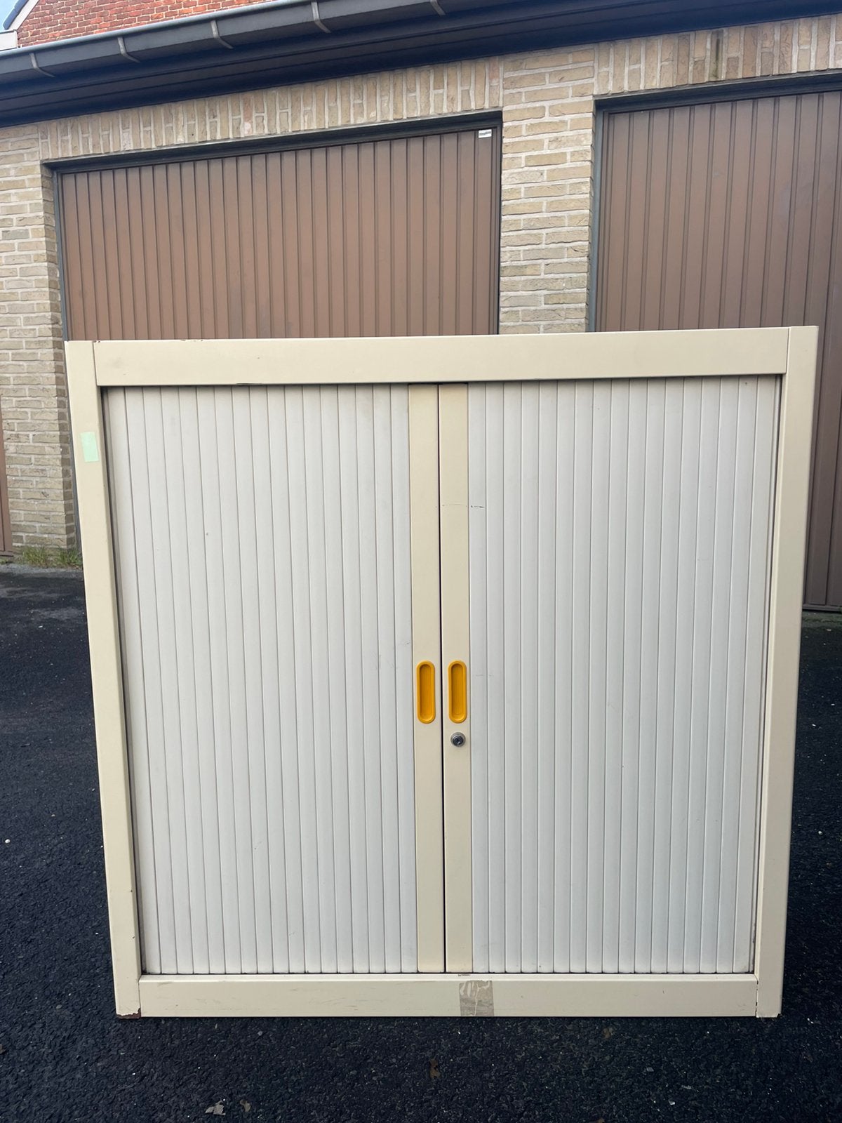 Roldeurkast – 100 x 100 x 45 cm, Ophalen, 100 tot 150 cm, 50 tot 100 cm, Zo goed als nieuw