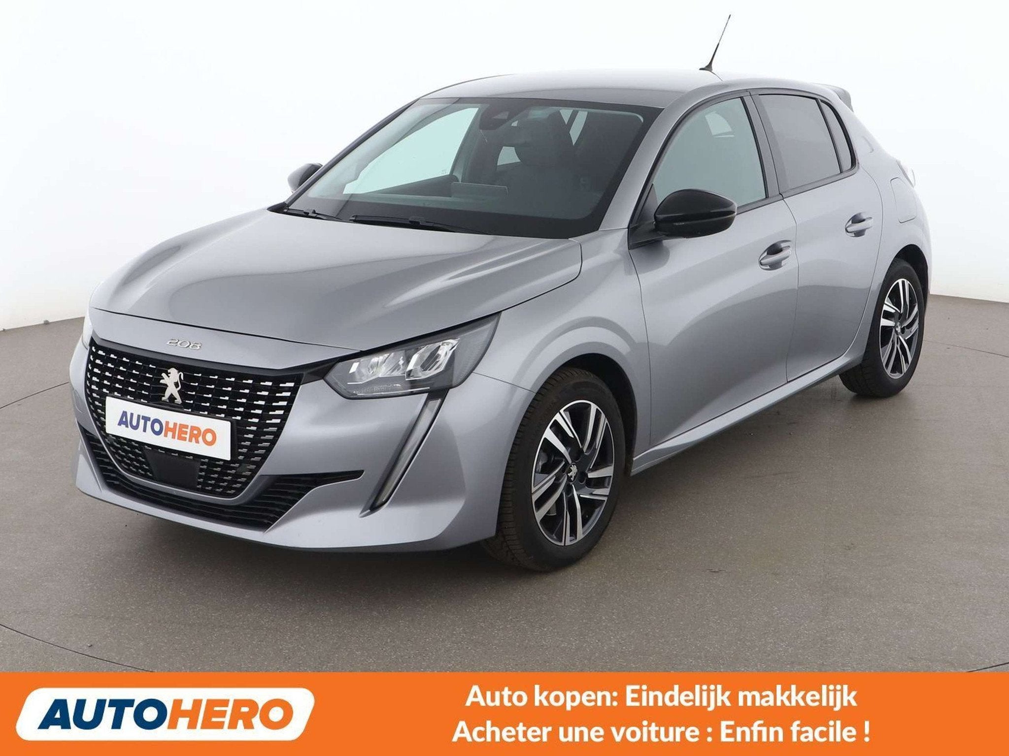Peugeot 208 1.2 PureTech Allure Pack (automatique), 121 g/km, Argent ou Gris, Achat, 1165 kg