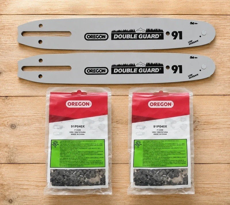 Kits OREGON 2 guides 10 pouces + 2 chaines 40 maillons NEUF, Bricolage & Construction, Neuf, Tronçonneuse, Moins de 30 mm, Oregon
