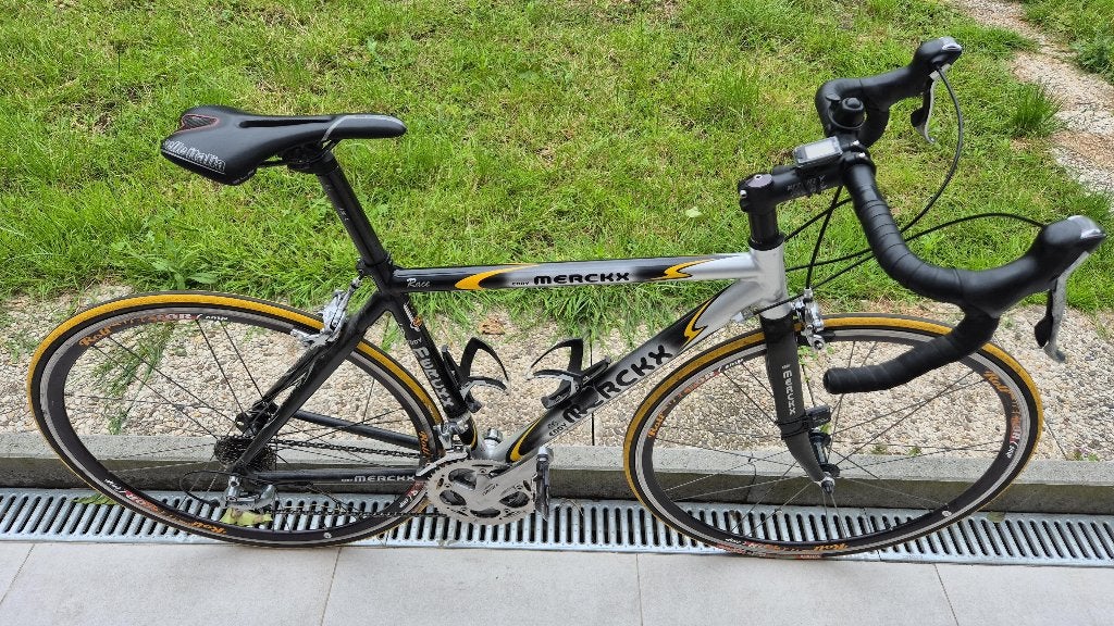 👍 als nieuw Amerikaanse fiets Merckx , alumin - carbon >>, Fietsen en Brommers, Fietsen | Racefietsen, Aluminium, 49 tot 53 cm