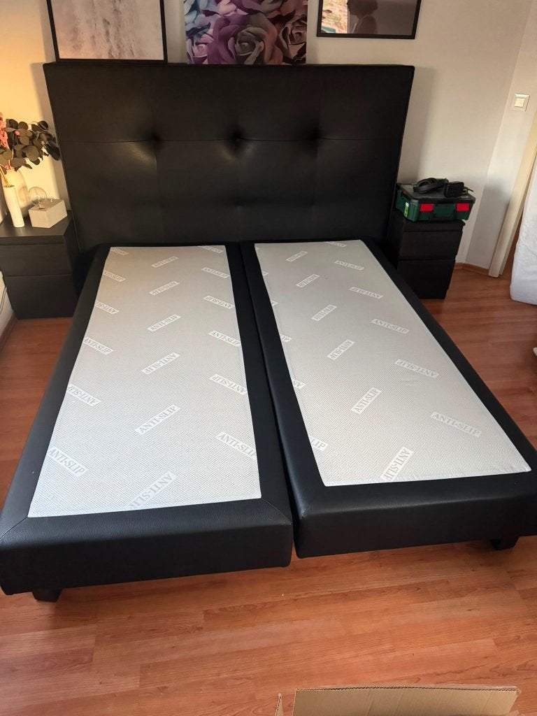 LIT BOXSPRING MAILLEUX – QUALITÉ PREMIUM, Queen size, Comme neuf, Enlèvement, 200 cm