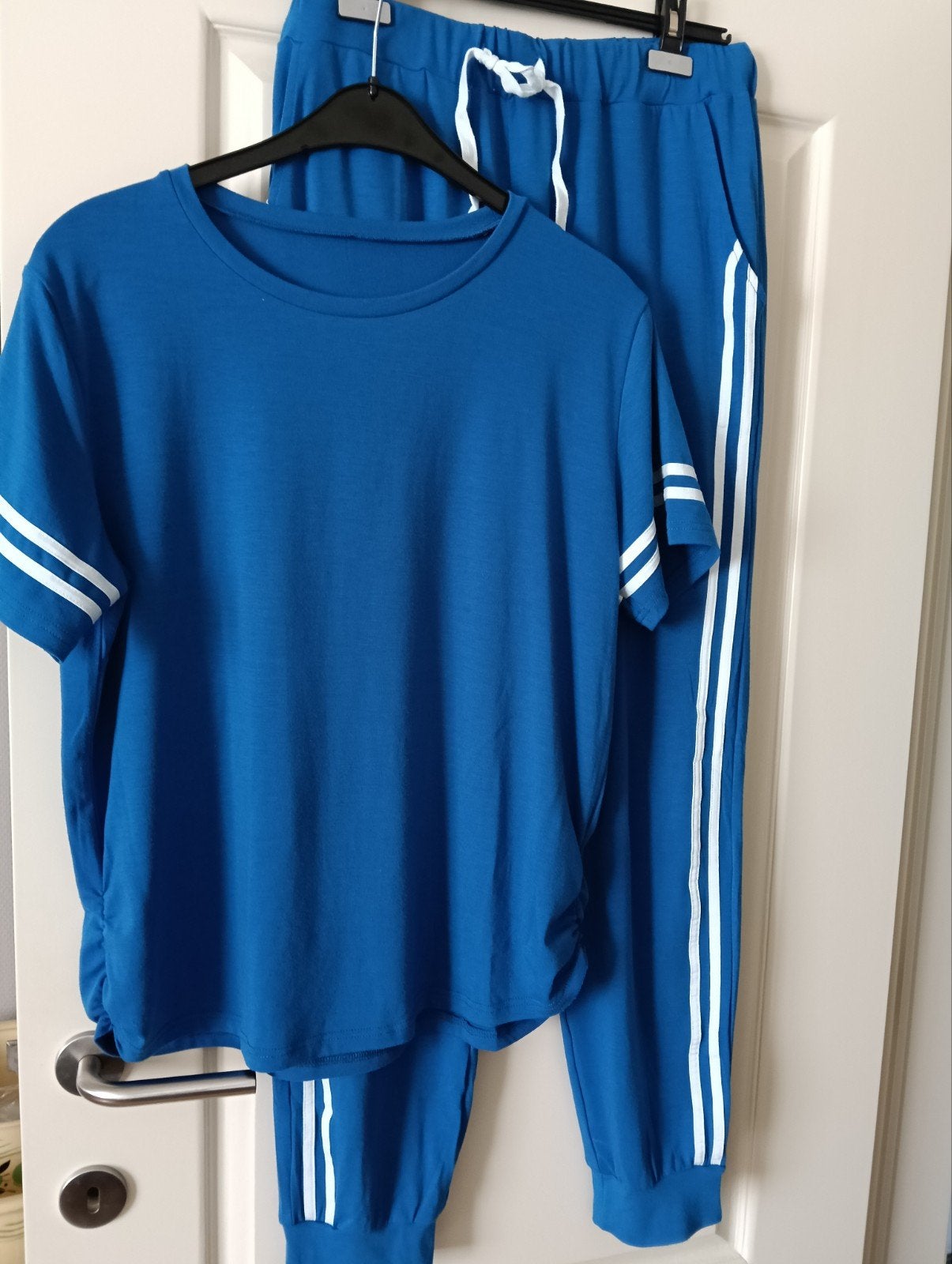 Dames pak om te sporten of ontspannen, Kleding | Dames, Ophalen of Verzenden, Gedragen, Maat 46/48 (XL) of groter, Blauw