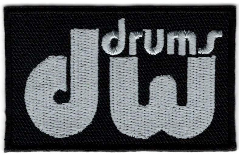 DW Drums stoffen opstrijk patch embleem, Verzenden, Nieuw, Kleding