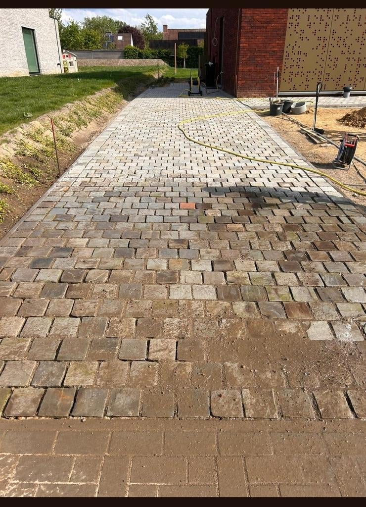 Klinker en kassei werk, Tuin en Terras, Ophalen