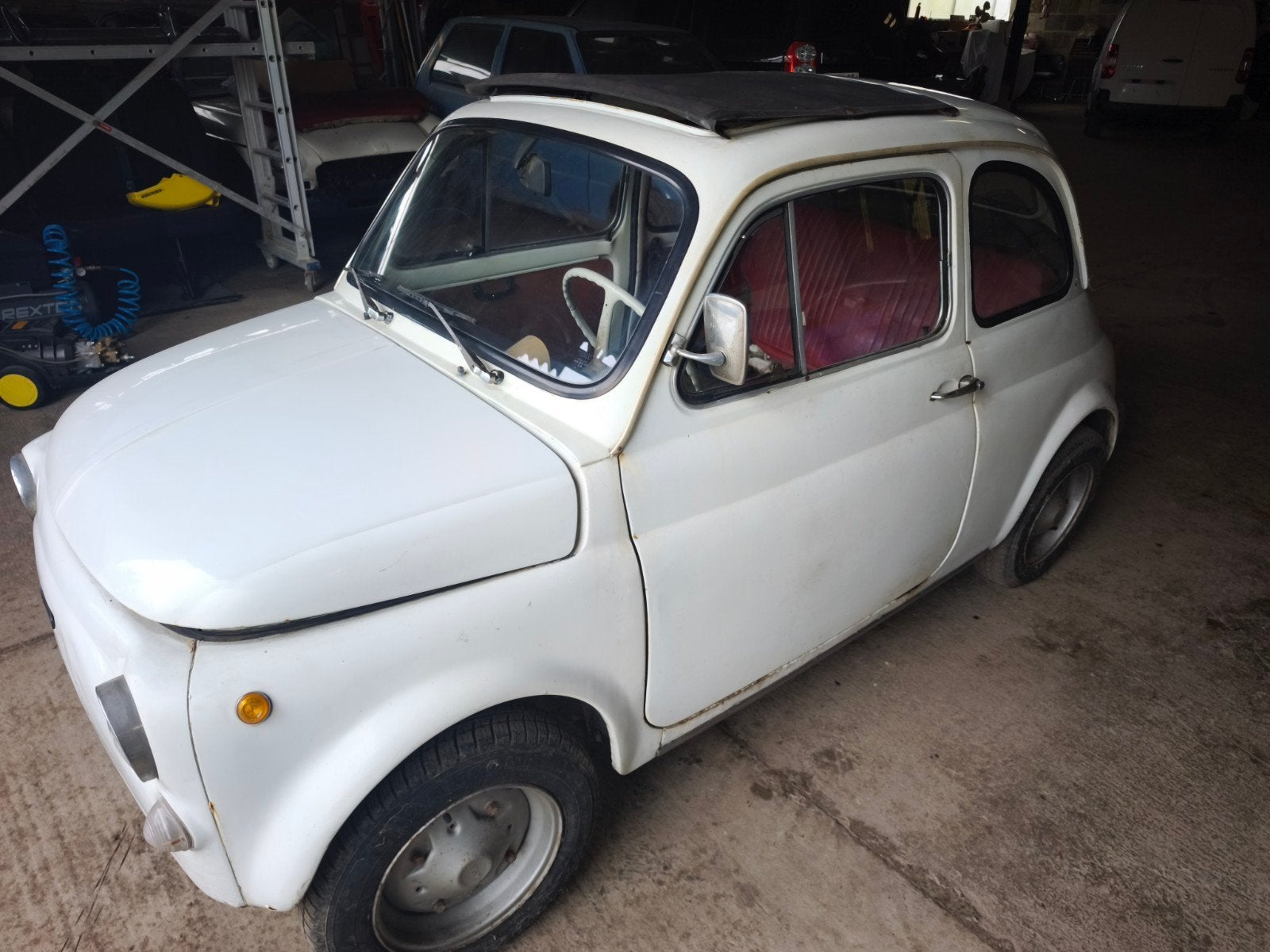 Fiat 500 ancêtre 74, Enlèvement, Avant, Fiat