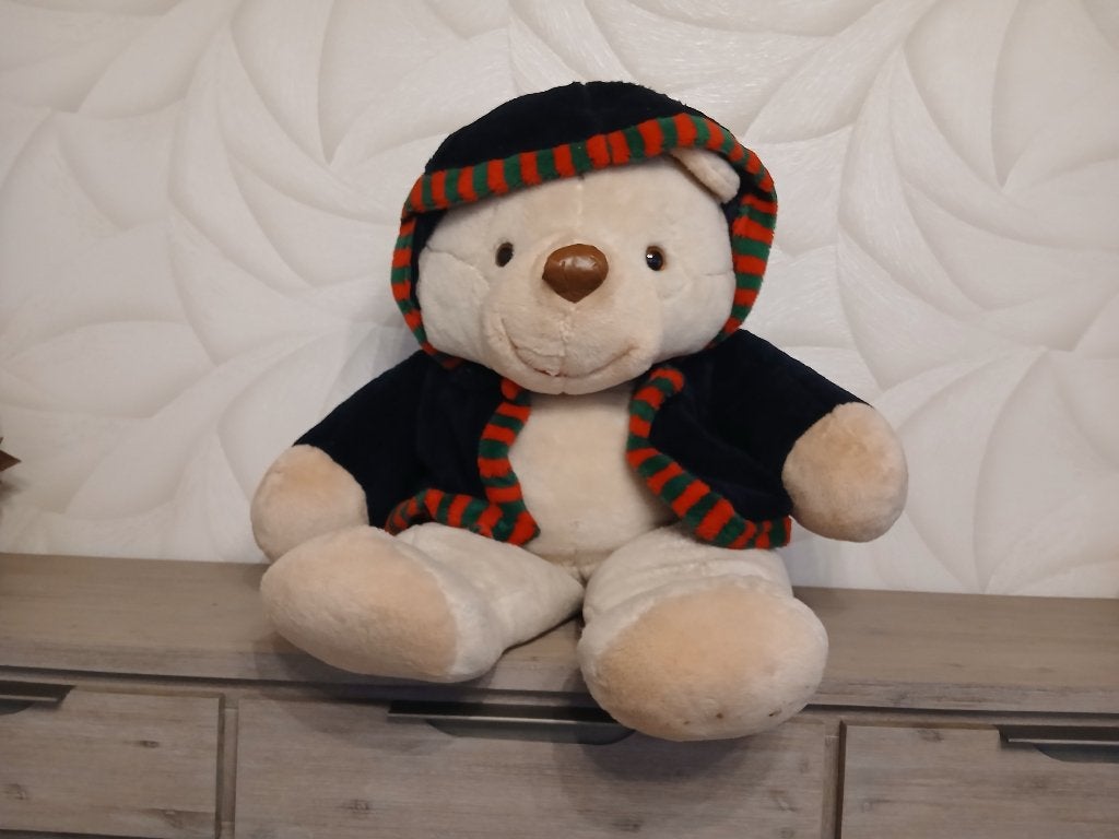 Grand ours en peluche mignon, Brun, Enlèvement ou Envoi, Grand (plus de 80 cm), Utilisé