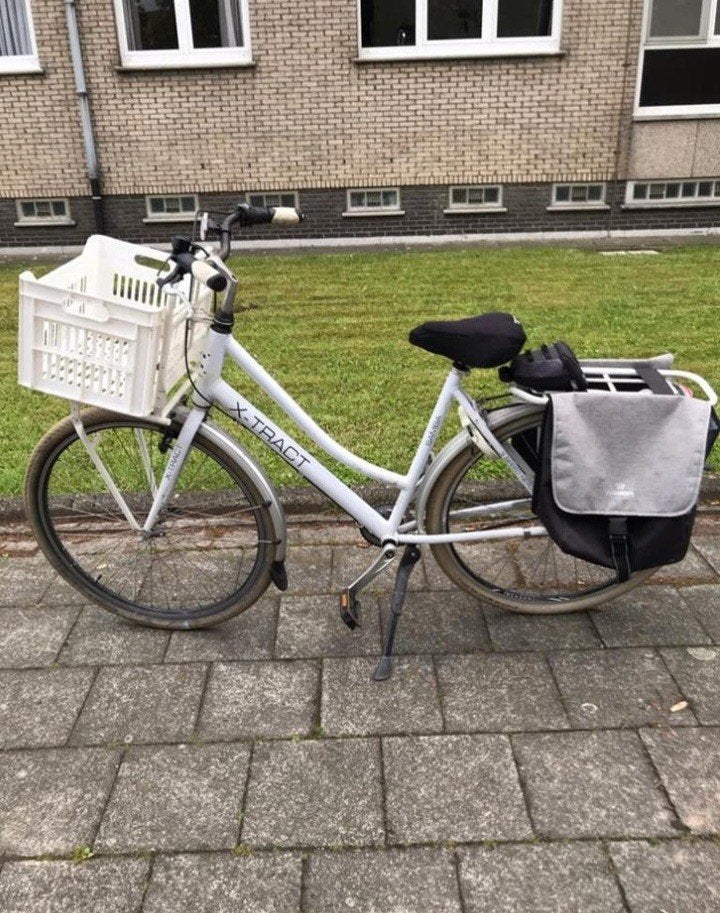 nette witte damesfiets in zeer goede staat., Fietsen en Brommers, Fietsen | Dames | Omafietsen, Ophalen, Velgrem, Versnellingen