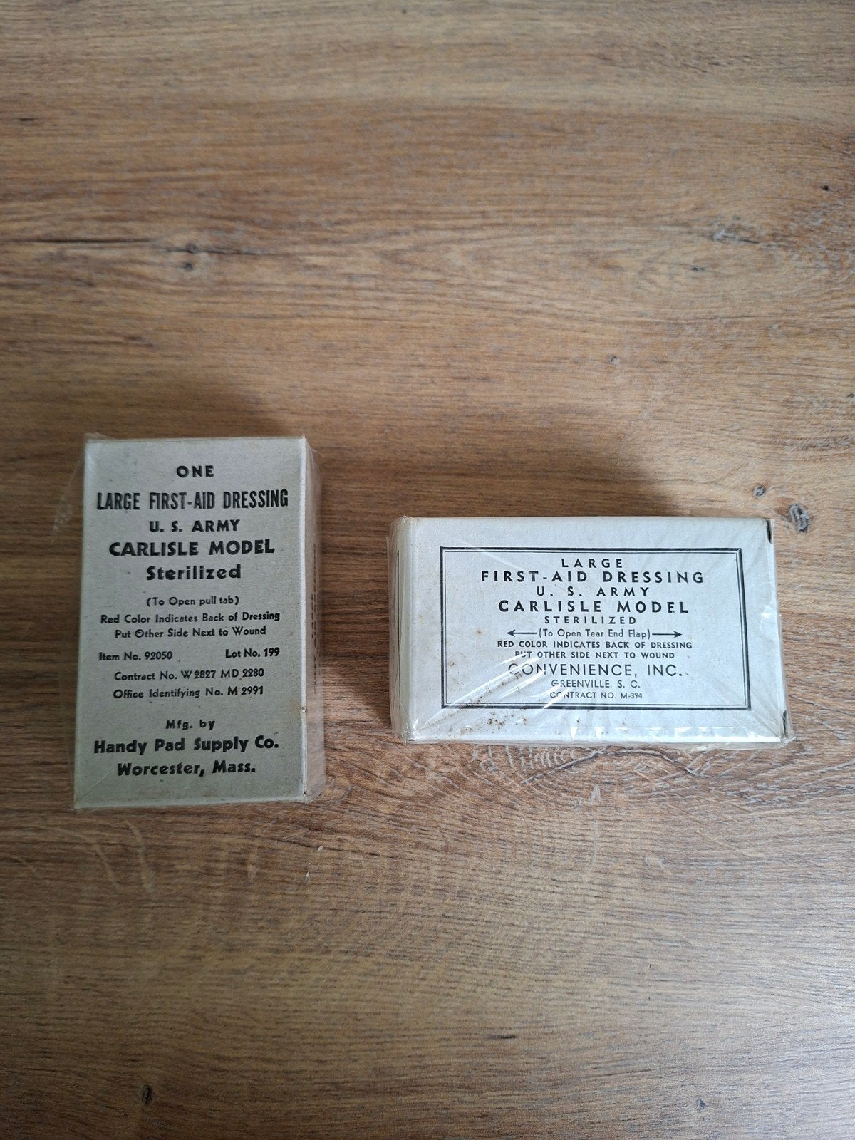 2 Grands pansements de premiers secours WW2, Collections, Enlèvement ou Envoi