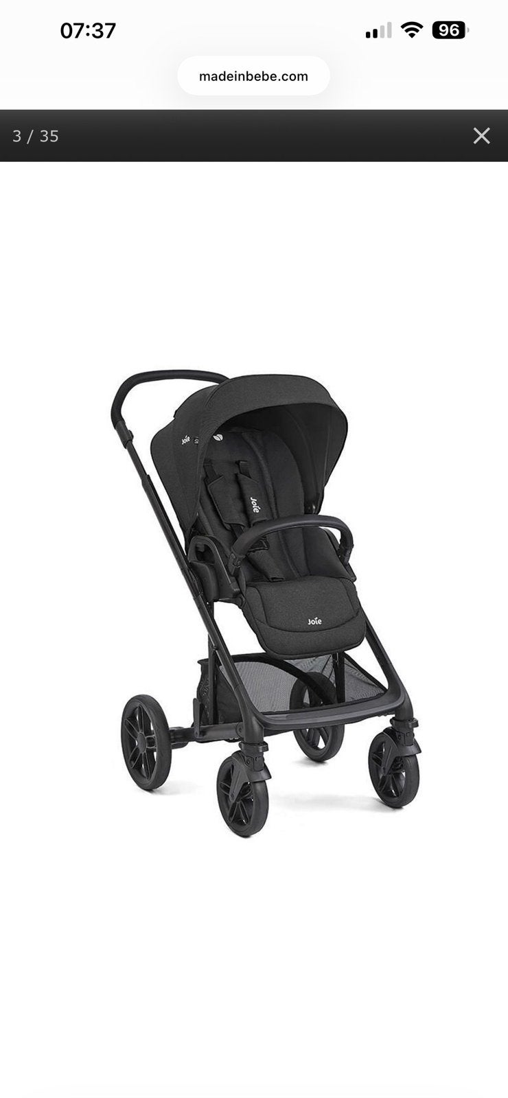Poussette trio Chrome 2 joie, Ophalen, Nieuw, Overige merken, Zonnekap