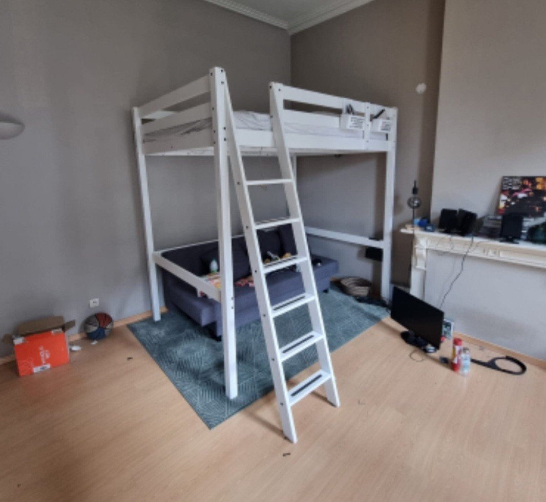 Hoogslaper Ikea Storå, Enlèvement, Comme neuf, Deux personnes, Lit mezzanine