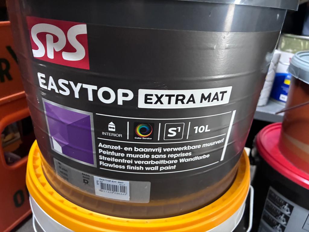 Koopje! Muur-en plafondverf - 10 liter extra mat - wit, Doe-het-zelf en Bouw, Verf, Beits en Lak, Nieuw, Verf, 10 tot 15 liter