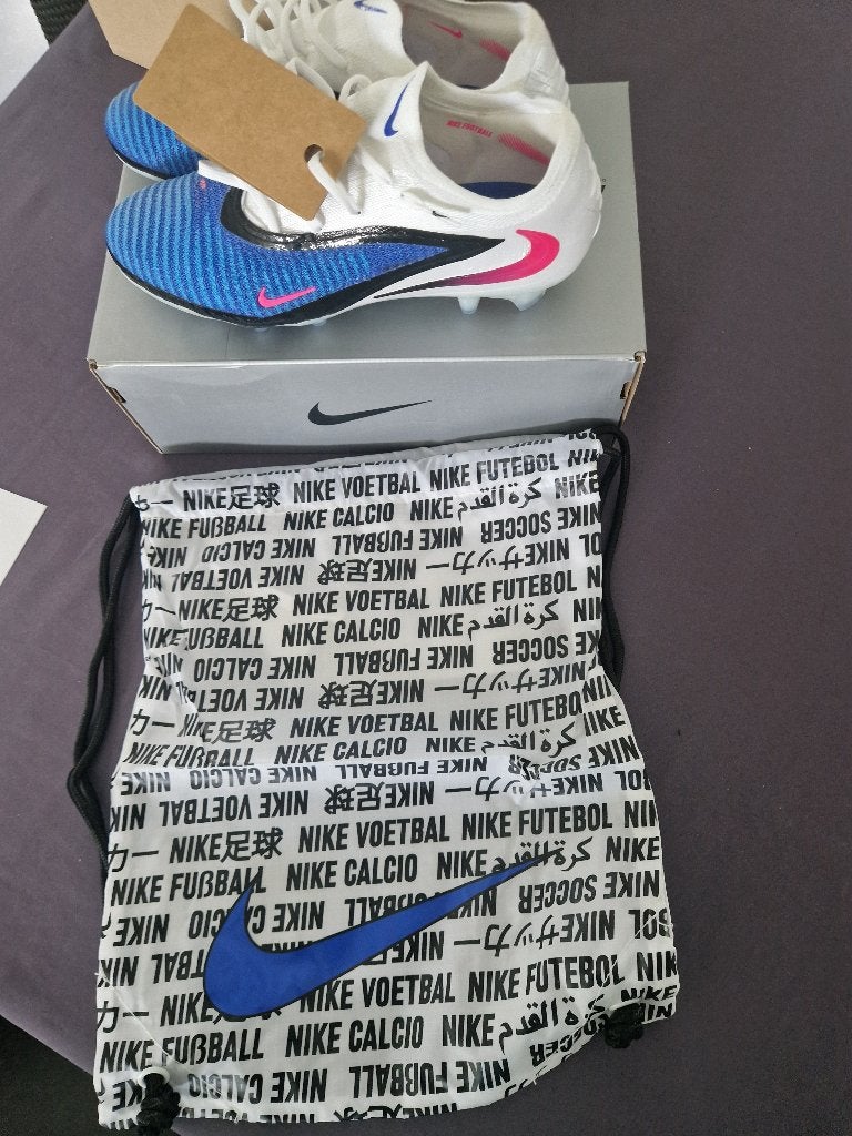 Nike Phantom 6 Elite Low Cut FG Attack Blue/Pink Blast/White, Sport en Fitness, Voetbal, Ophalen of Verzenden, Nieuw, Schoenen
