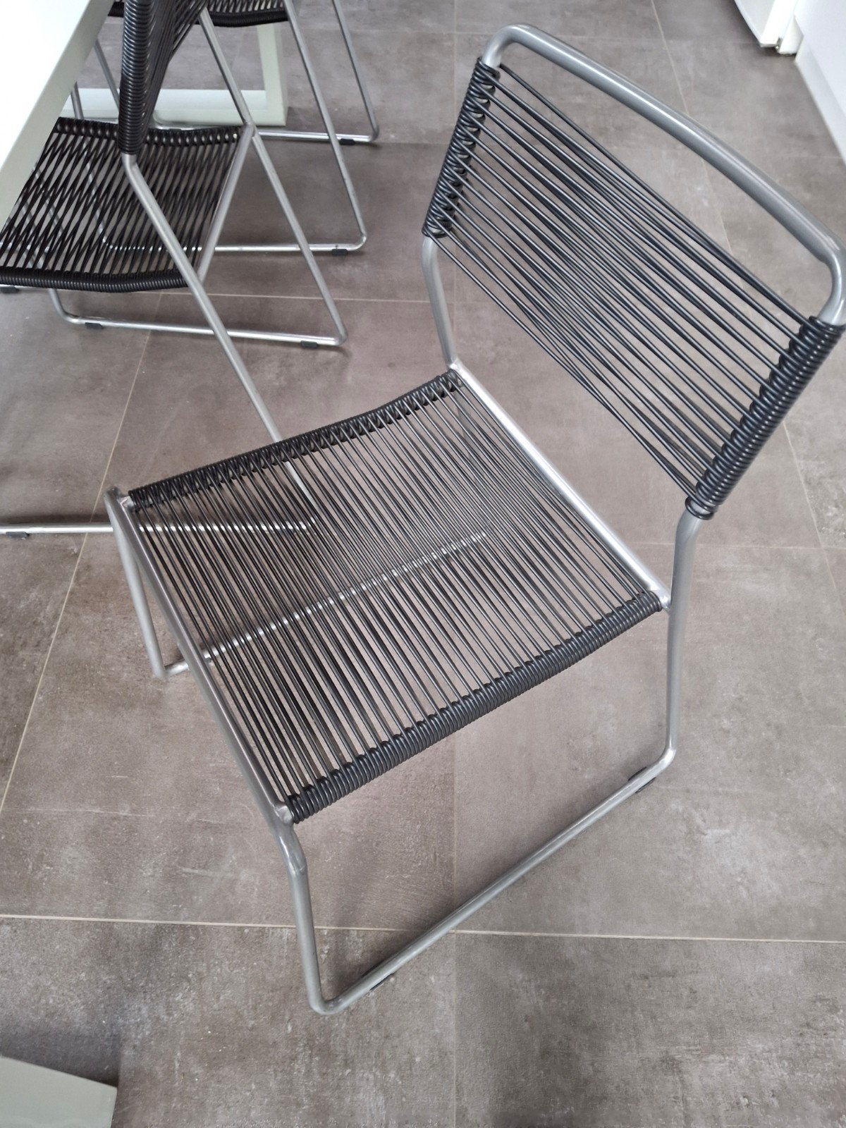 stoelen 6 stuks, Huis en Inrichting, Ophalen, Gebruikt, Metaal, Modern