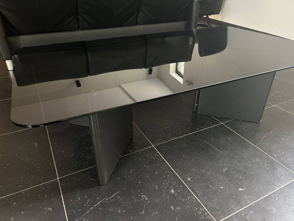 table basse avec plateau en verre, Maison & Meubles, 100 à 150 cm, Comme neuf, Verre, Enlèvement