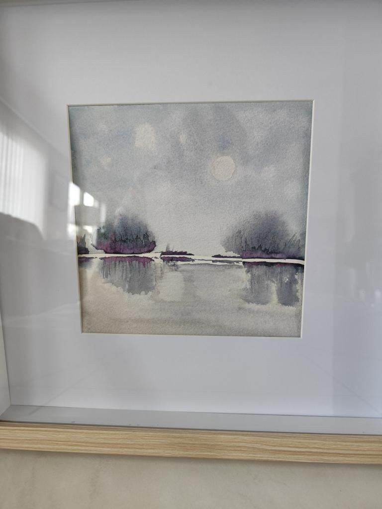 Aquarelle schilderij, landschap., Ophalen