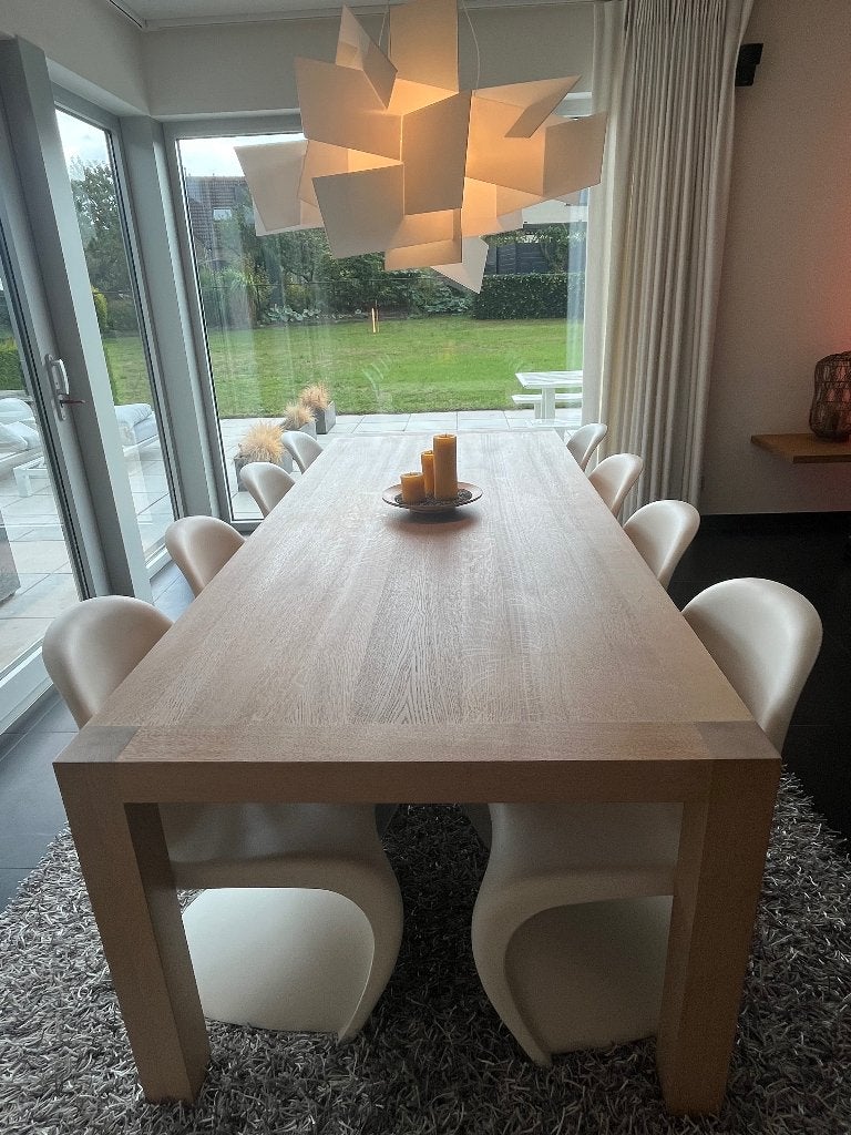 Eettafel - vol hout, Ophalen, 100 tot 150 cm, 200 cm of meer, Vijf personen of meer