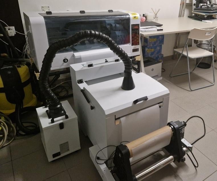 Dtf printer dual head 300 mm+shaker oven+filter+PC+softwares, Ophalen, Zo goed als nieuw