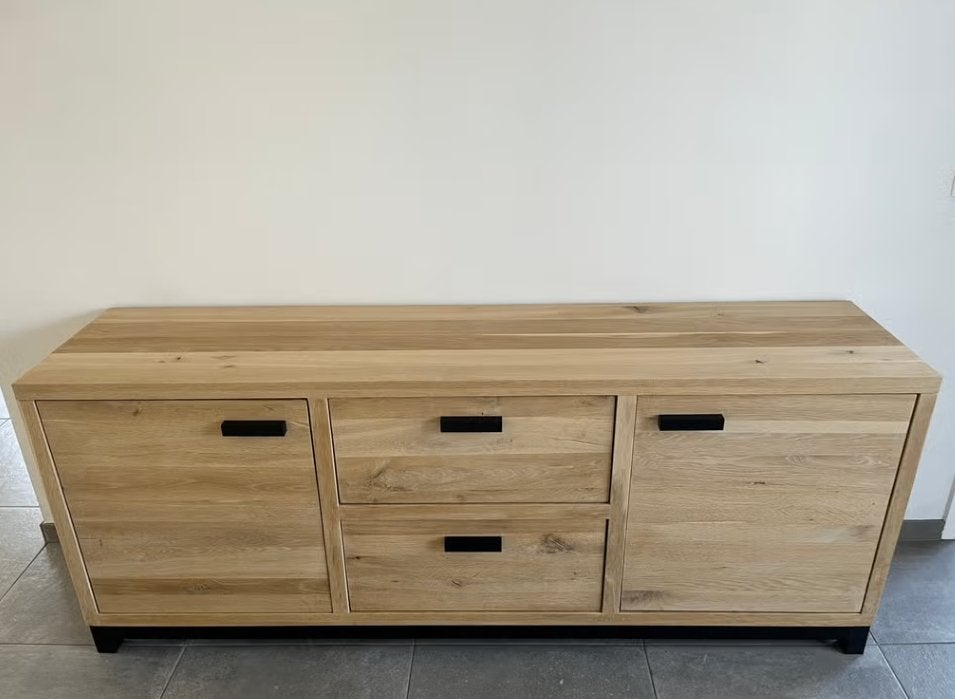 Dressoir - Goossens Wonen, Avec tiroir(s), 25 à 50 cm, 200 cm ou plus, Comme neuf
