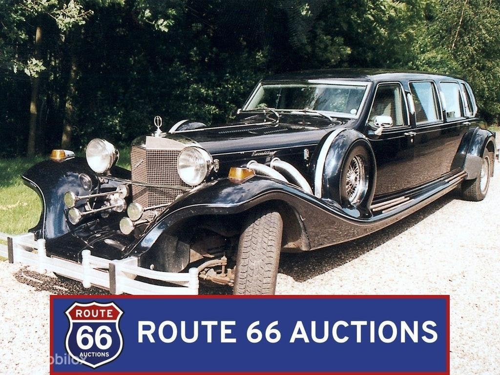 Excalibur Grand Limo | 1990 | Route 66 Auctions, Overige merken, Zwart, Bedrijf, Handgeschakeld