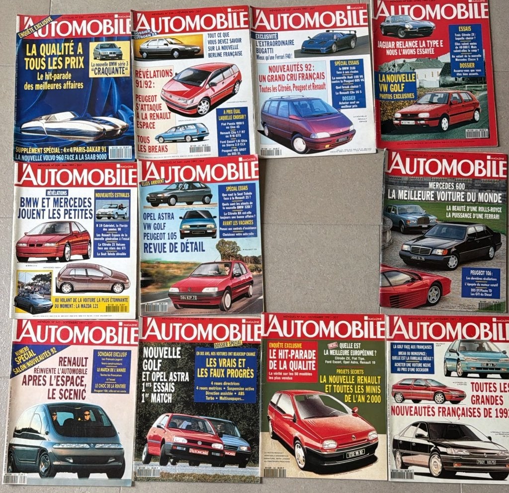 L'Automobile Magazine 1991, Gelezen, Algemeen, L'Automobile Magazine, Ophalen of Verzenden