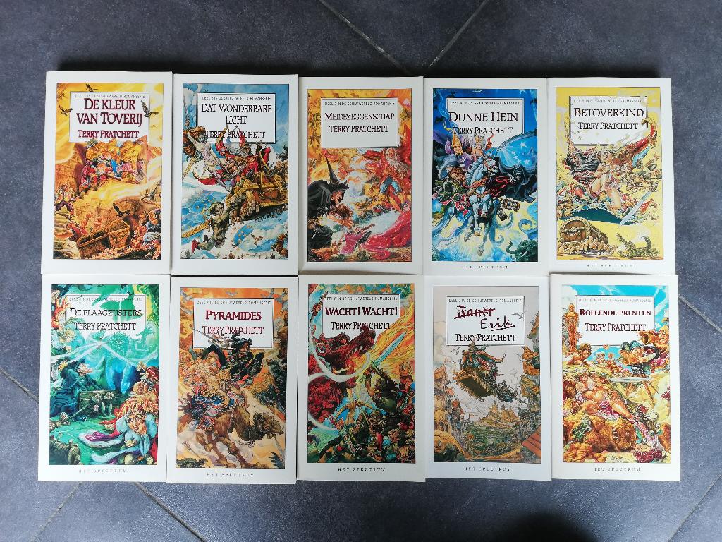 Terry Pratchett Schijfwereld Het Spectrum Delen 1-10, Enlèvement ou Envoi, Utilisé