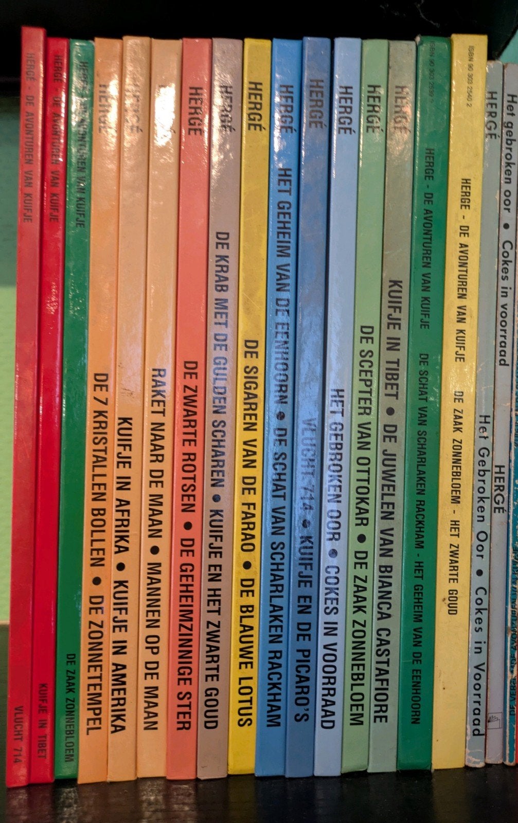 18 Kuifje stripverhalen - hardcover, Meerdere stripboeken, Ophalen, Gelezen, Herge