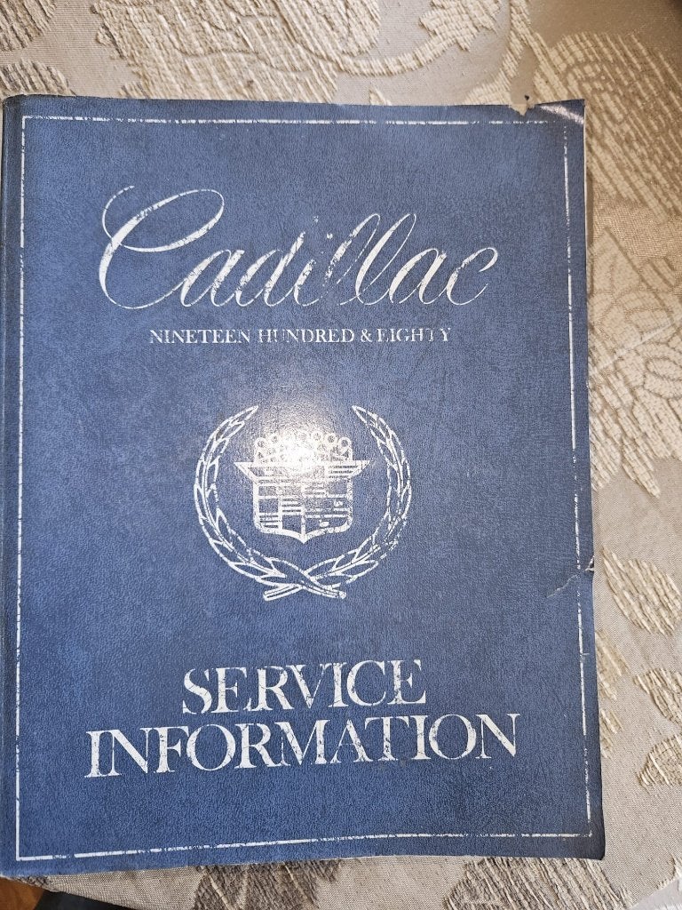 manuel d(atelier pour cadillac 1980, Enlèvement