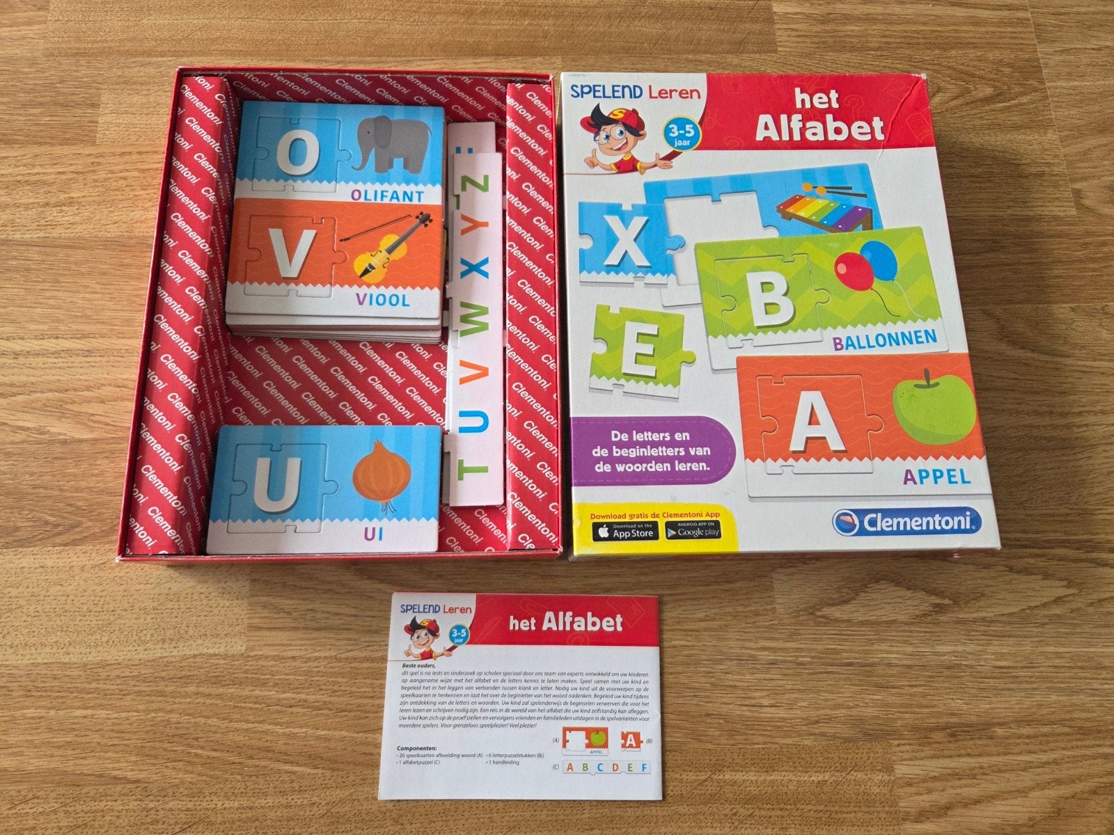 Het alphabet spelend leren, Ophalen