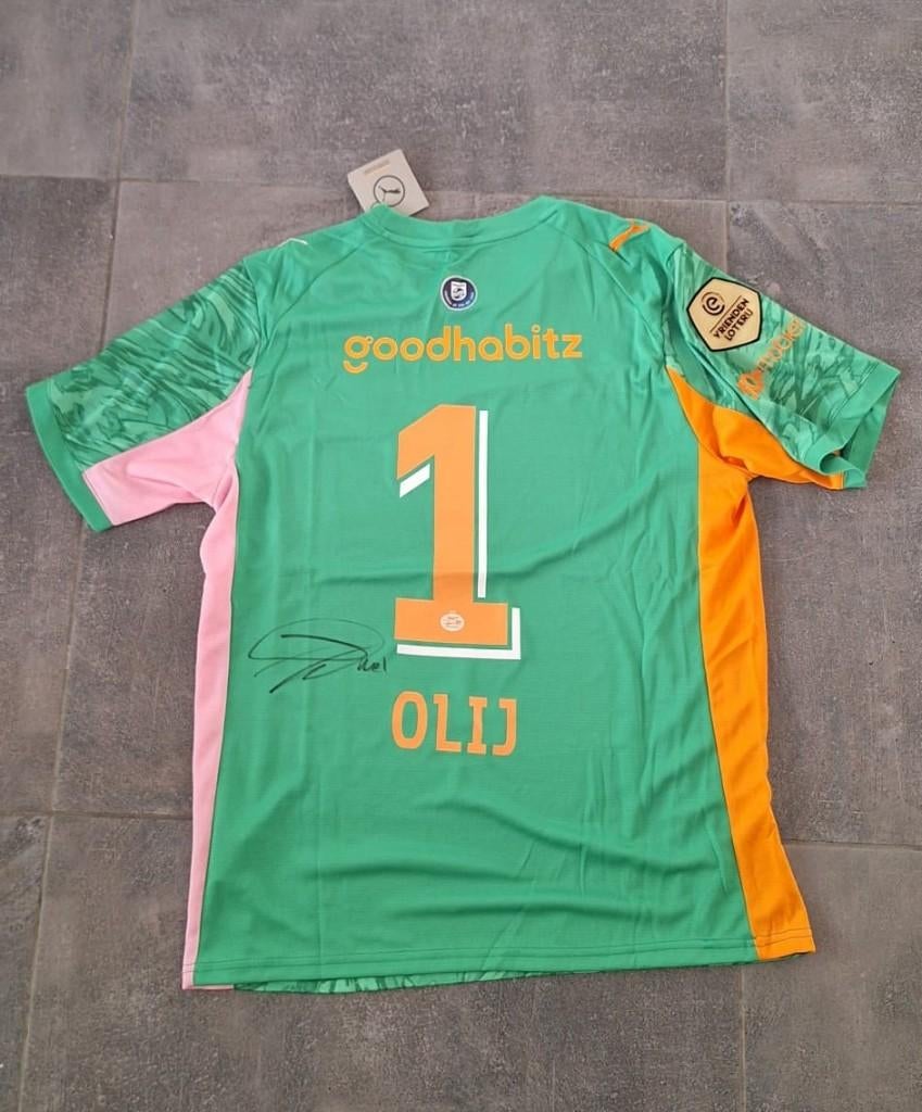 Shirt voetbaltrui met handtekening; Nick Olij # PSV Kampioen, Envoi, Neuf, Maillot