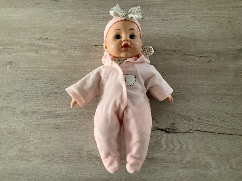Baby speelpop (30 cm), Kinderen en Baby's, Ophalen of Verzenden, Zo goed als nieuw, Babypop