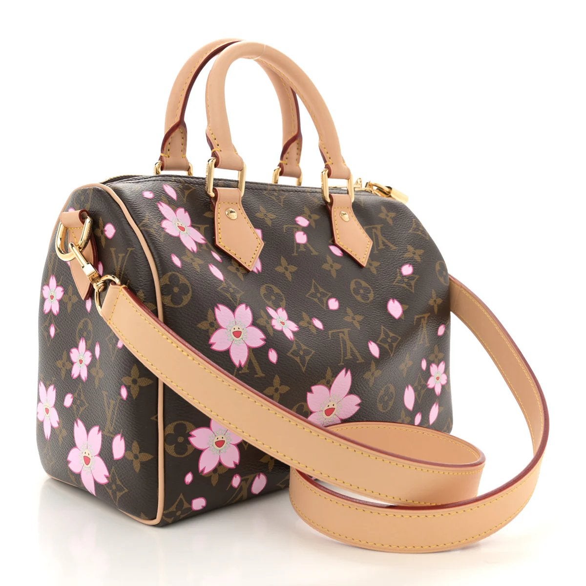 Louis vuitton speedy murakami cherry blossom, Handtassen en Accessoires, Tassen | Reistassen en Weekendtassen, Zo goed als nieuw